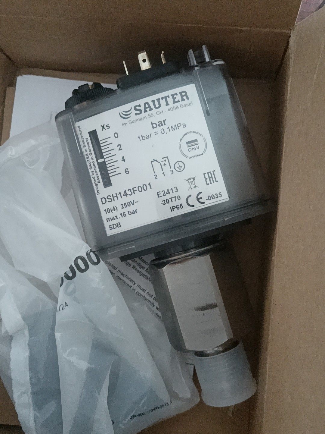 SAUTER 索特  DSH143F001   0&mdash;6bar