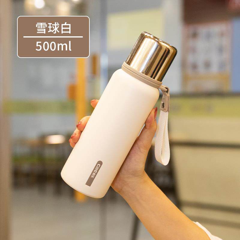 正品希轻保温杯31不锈钢一盖两用学生冬天保热夏天保冷乐杯6带提