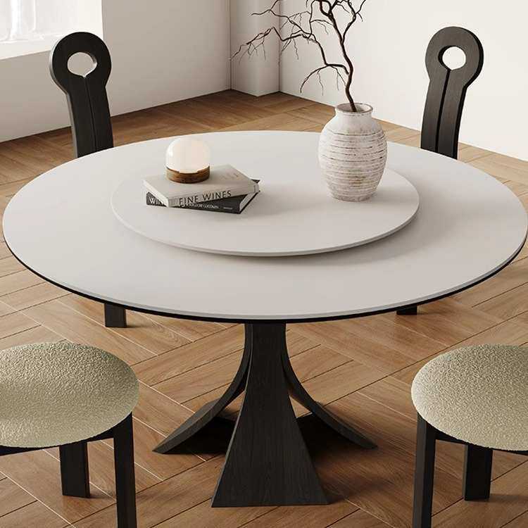 2024新款岩板家用实木餐桌椅子小户型圆形现代简约轻奢奶油风法式,住宅家具,餐桌椅+餐车,淘宝优惠券,粉丝福利购,淘宝优惠卷