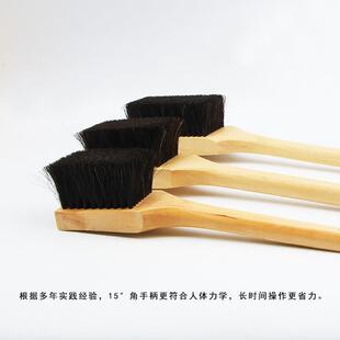 正品竹柄拓片打刷拓西安碑林碑专用打刷工具品精大中小号鬃毛刷木