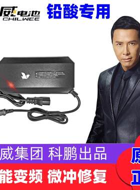 超威科鹏铅酸蓄电池充电器电动车电瓶三四轮车智能通用版48V6072v