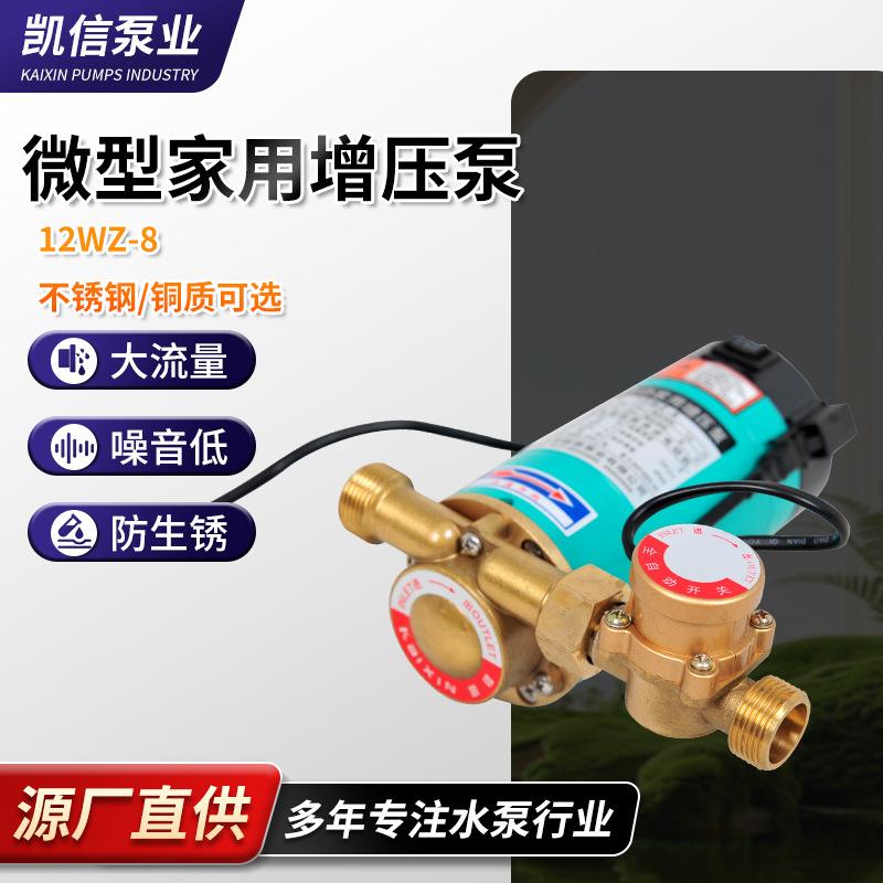 厂家不锈钢/铜质增压铸铜泵12WZR-8防锈自动管道微型家用增压泵