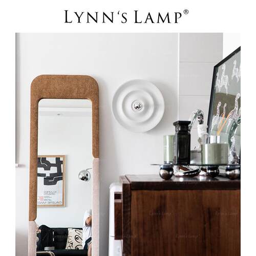 Lynn's立意 中古UFO波纹壁灯 70S飞碟圆盘极简工作室卧室设计师灯