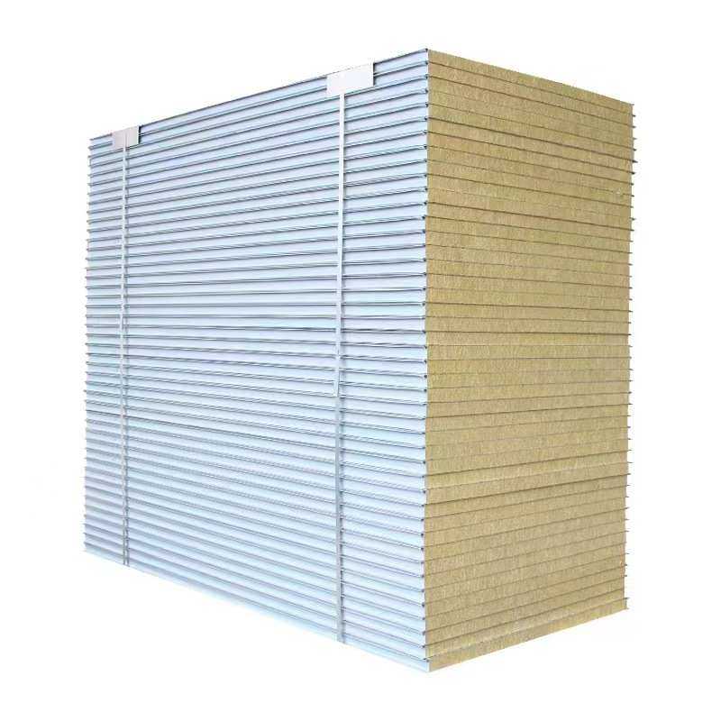 厂家定 制机制岩棉板外墙保温夹芯板无尘车间净化彩钢板洁净板