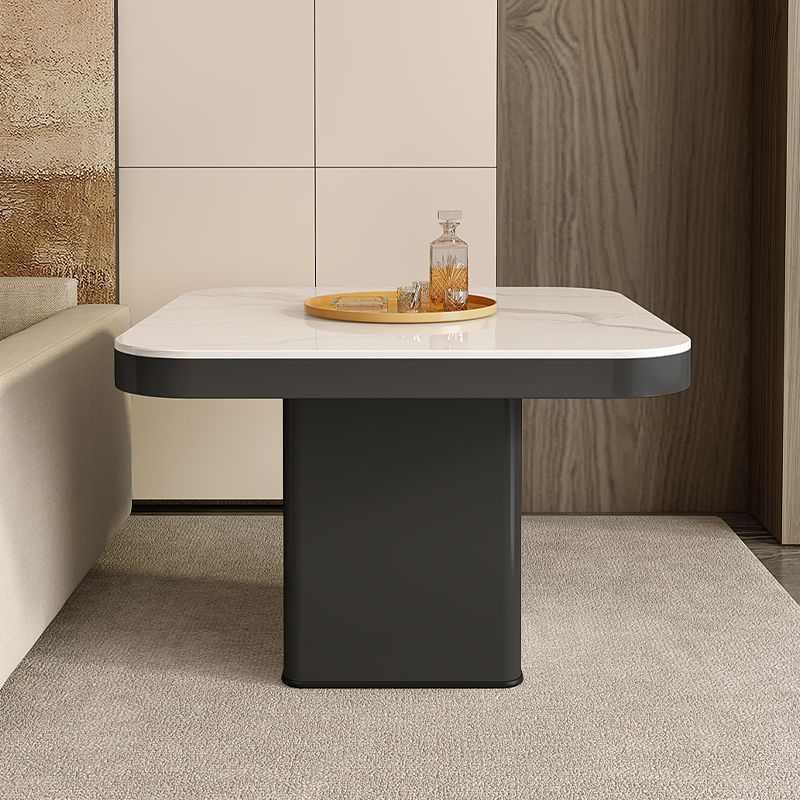 2024意式高级现代正方形轻奢小户型家用客厅极简简约组合岩板茶几