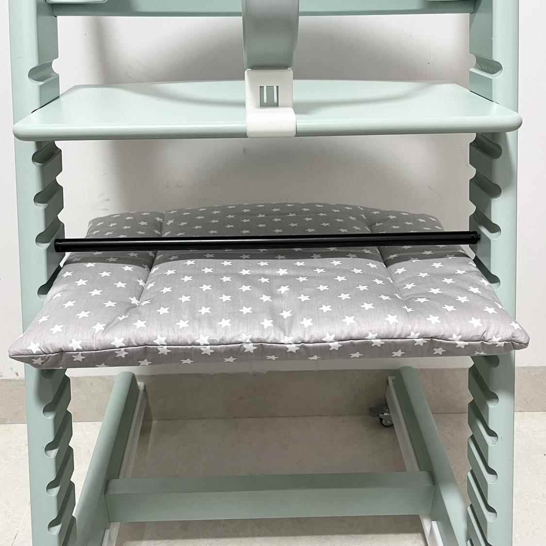 宝宝成长椅坐垫脚踏垫踏板垫适用stokk餐椅吃饭椅垫椅套配件加厚