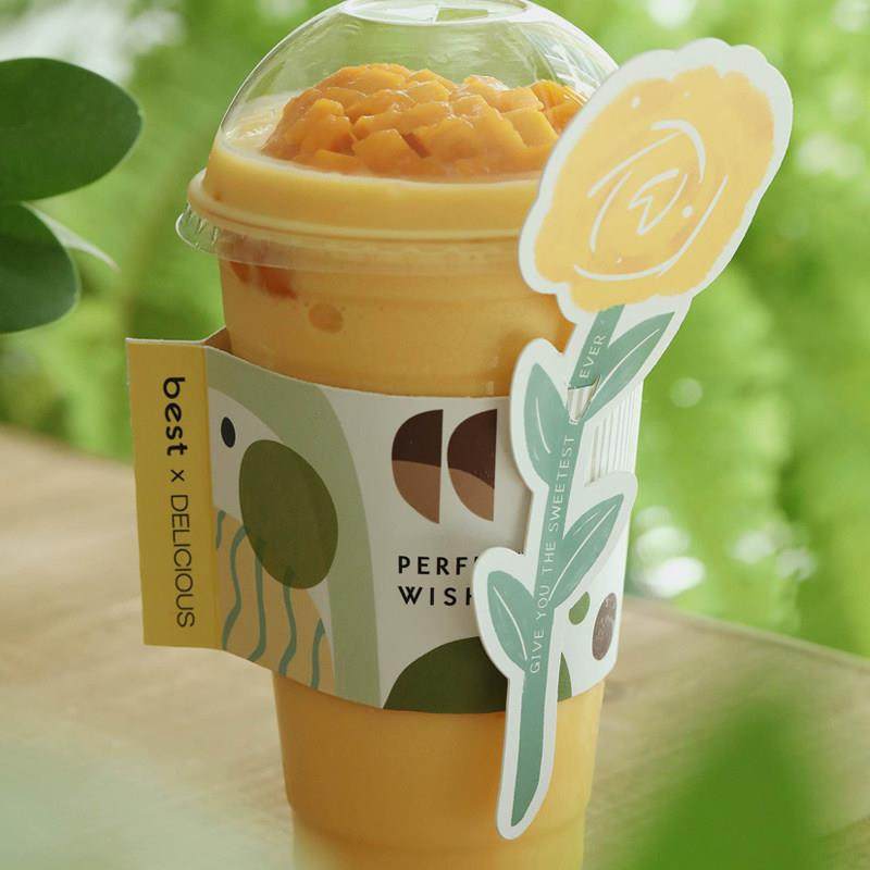 隔热防烫防滑奶茶杯套可定制logo情侣表白手柄插花一次性杯子套,餐饮具,杯套,淘宝优惠券,粉丝福利购,淘宝优惠卷