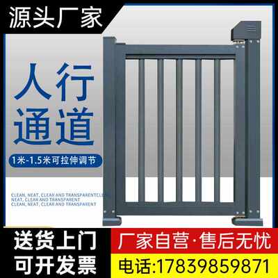 百红人行通道小门小区铝合金门禁电动广告门刷卡人脸识别自动厂家