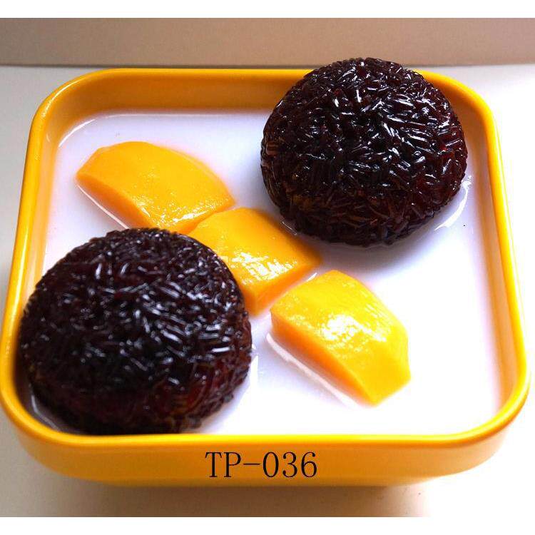 仿真仙芋世家杏记甜品茗记甜品芒果椰汁黑糯米芒果白雪黑糯米模型