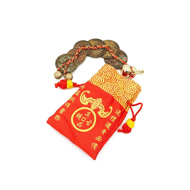 铜葫芦六帝钱 挂件挂饰 六帝 铜葫芦