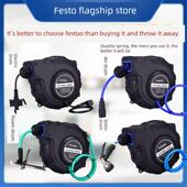 自动伸缩软管卷筒收管机空气鼓8X12夹芯管水鼓电鼓线鼓泡沫鼓20m