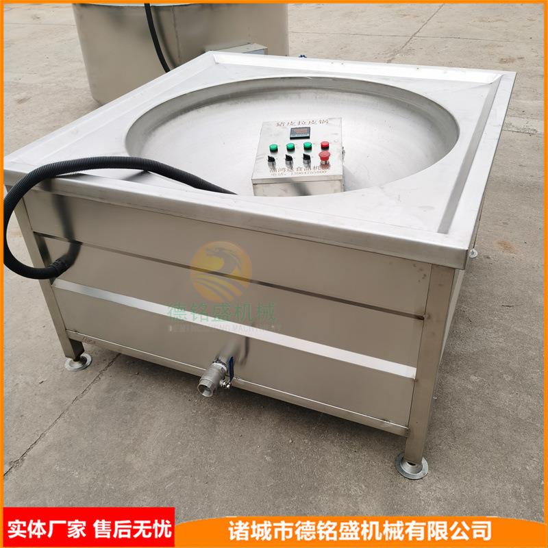 生 产条皮电加热油炸锅 炸大猪皮设备 控温准确的圆形肉皮炸锅