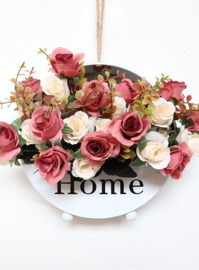 批发美式壁挂花篮花篮装饰摆件