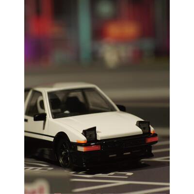 BMRX-FLD蚊车1/28后驱漂移竞速车架兼容京商AE86蚊车RC遥控模型车