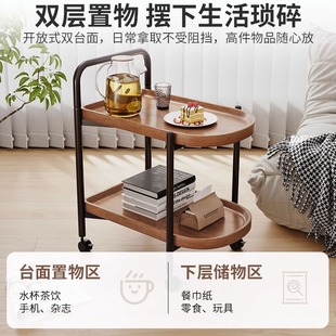 创意边几家用沙发万向轮可移动小推车迷你小桌子置物架北欧风餐车