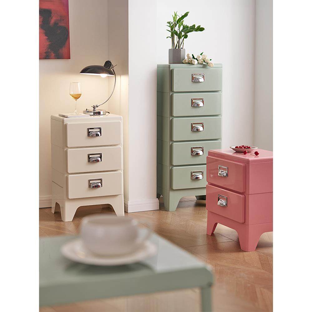 堡讯日式复古三斗柜卧室床头柜沙发边柜ins拉手抽屉收纳拉车盖布,生活电器,其他生活家电配件,淘宝优惠券,粉丝福利购,淘宝优惠卷