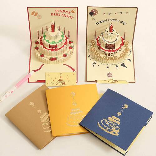 funny happy birthday cards set生日贺卡greeting card thankyou