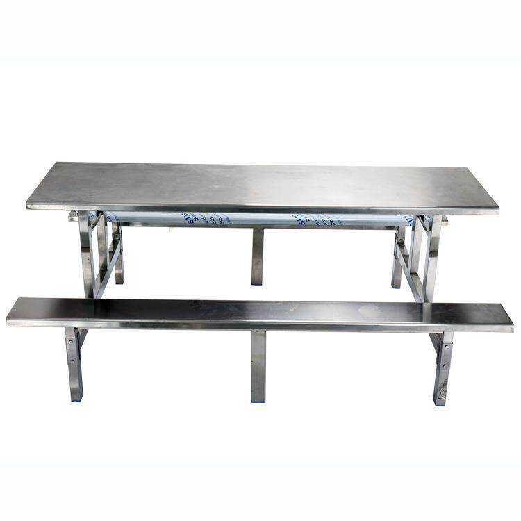 食堂餐桌不锈钢HD-08452401餐桌组玻合8人人餐食堂璃钢连体餐桌桌