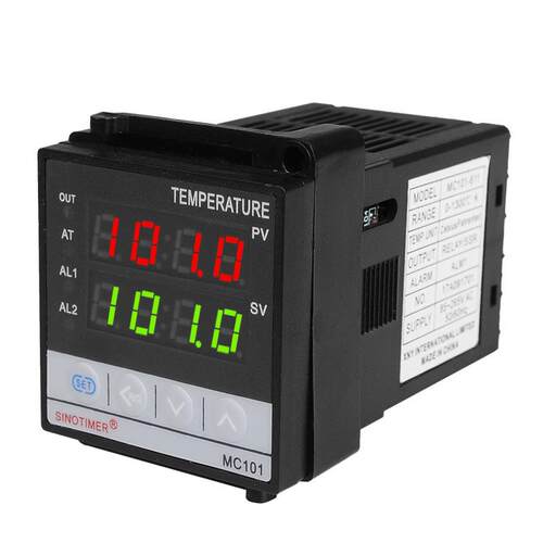 MC101-12V 短壳温控仪48*48mm-MC101-继电器SSR一体输出-电源12V