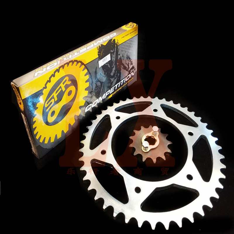 海陵M4 MX6 M7 M8 K5贵尊 卒玛极盗者越野摩托车套链大牙链盘链条