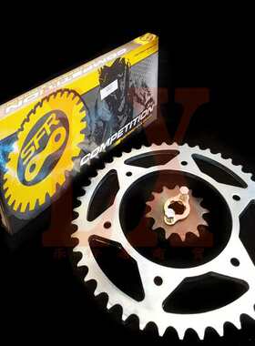 海陵M4 MX6 M7 M8 K5贵尊 卒玛极盗者越野摩托车套链大牙链盘链条