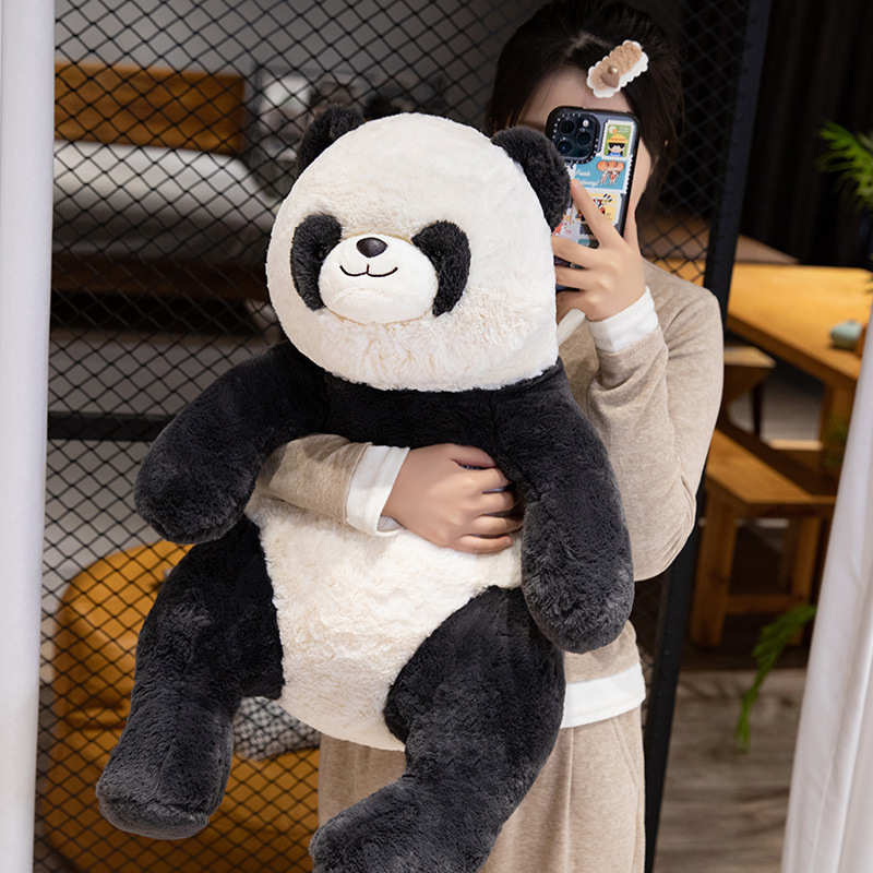 跨境呆呆恐龙毛绒玩具大熊猫公仔恐龙睡觉抱枕棕熊安抚娃娃礼物