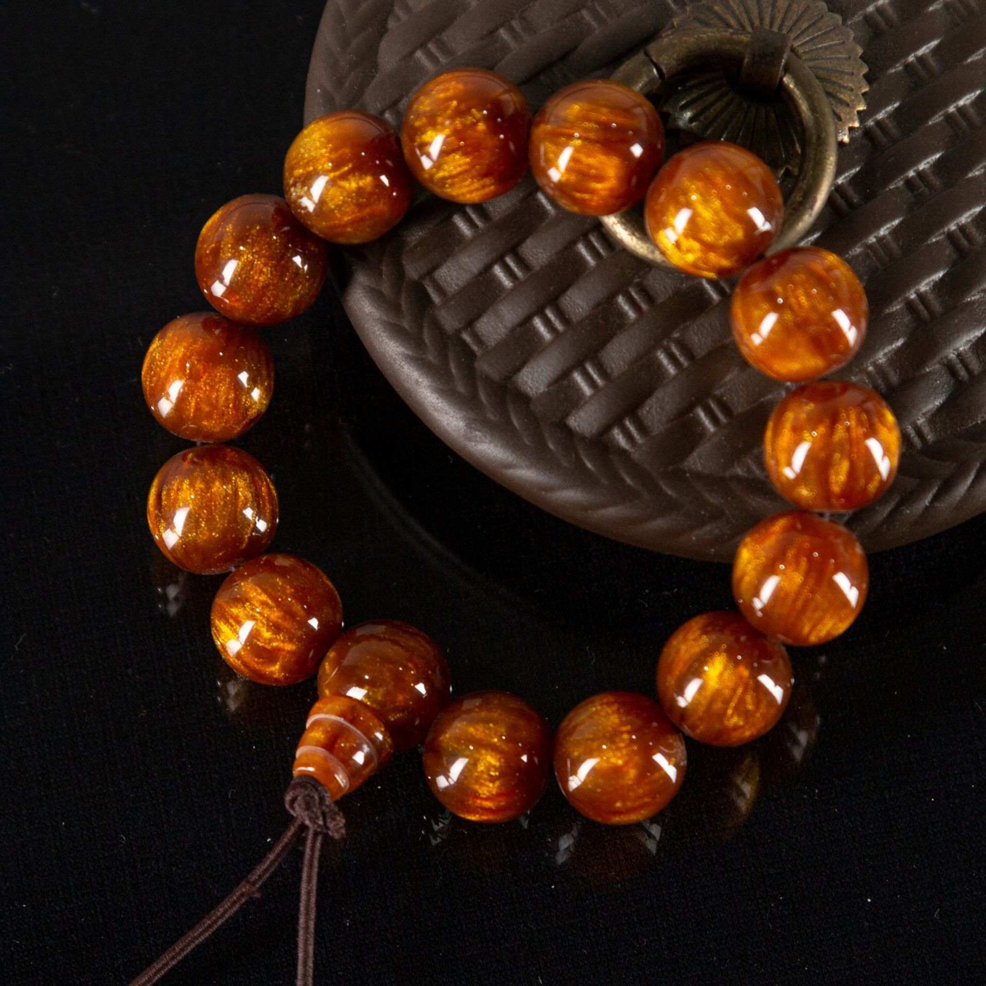 金丝海佛珠手串手串招财文玩手链