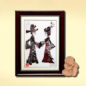 民间特色手工艺品皮影装饰画 画挂墙传统陜西中国风礼品送老外