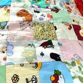 纯棉花百家被纳红福字传统手工新生婴儿宝宝儿童幼儿园四季 盖被子