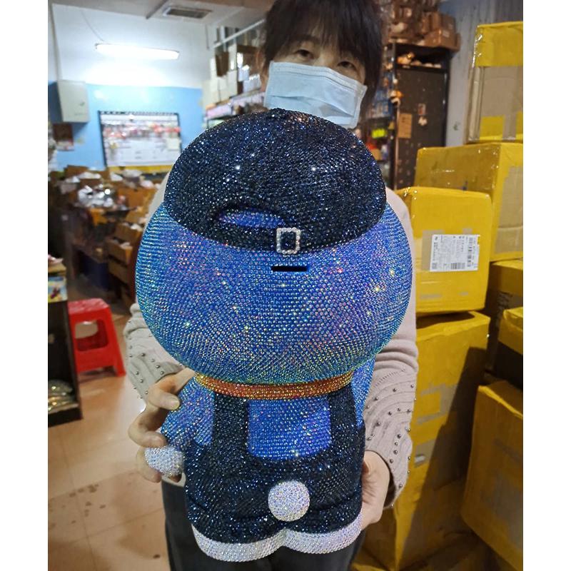 超大号机器猫存钱罐 镶钻礼品储蓄罐 叮当猫储钱罐手工贴钻礼品