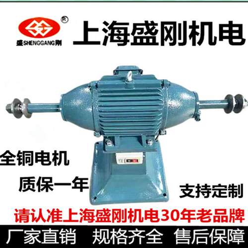 盛刚抛光机三相工业立式抛光打磨机落地式抛光除锈拉丝机抛光马达