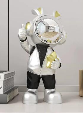 新款直销太空人宇航员书桌高级感小摆件客厅酒柜儿童房卧室柜子软