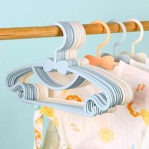 Children's Hangers Baby Infant Plastic Clothes Hanger Butter