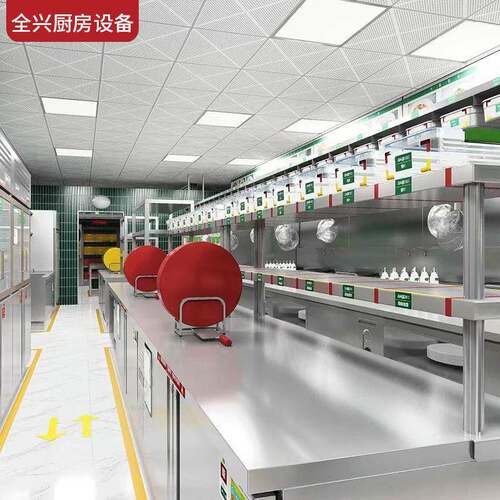 天津设计学校单位厨房设备酒店餐厅食堂炉灶厨房配套厨具工程出口