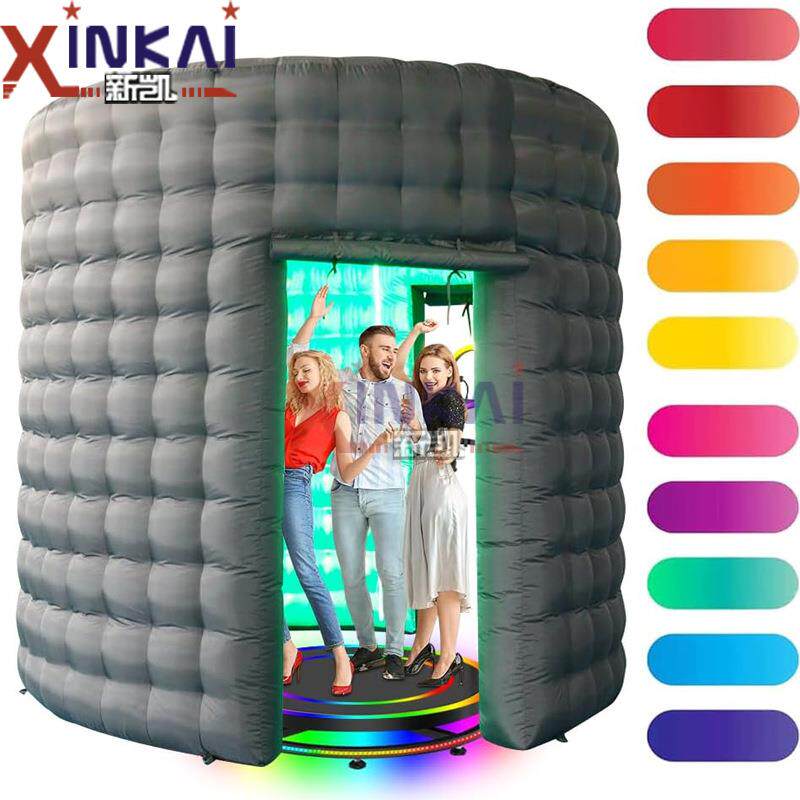 移动便携式摄影棚充气360照相亭外贸摊位充气小空间灯光照相馆