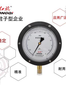 红旗仪表YB-150B-ZTYB-150BF-ZT0.25级0.4级 轴向带边精密压力表