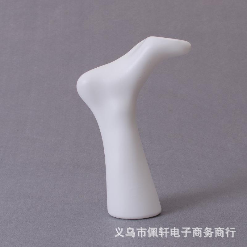 男倒立白色肤色脚模特展示道具塑料短袜模袜脚棉袜防臭袜模假脚批