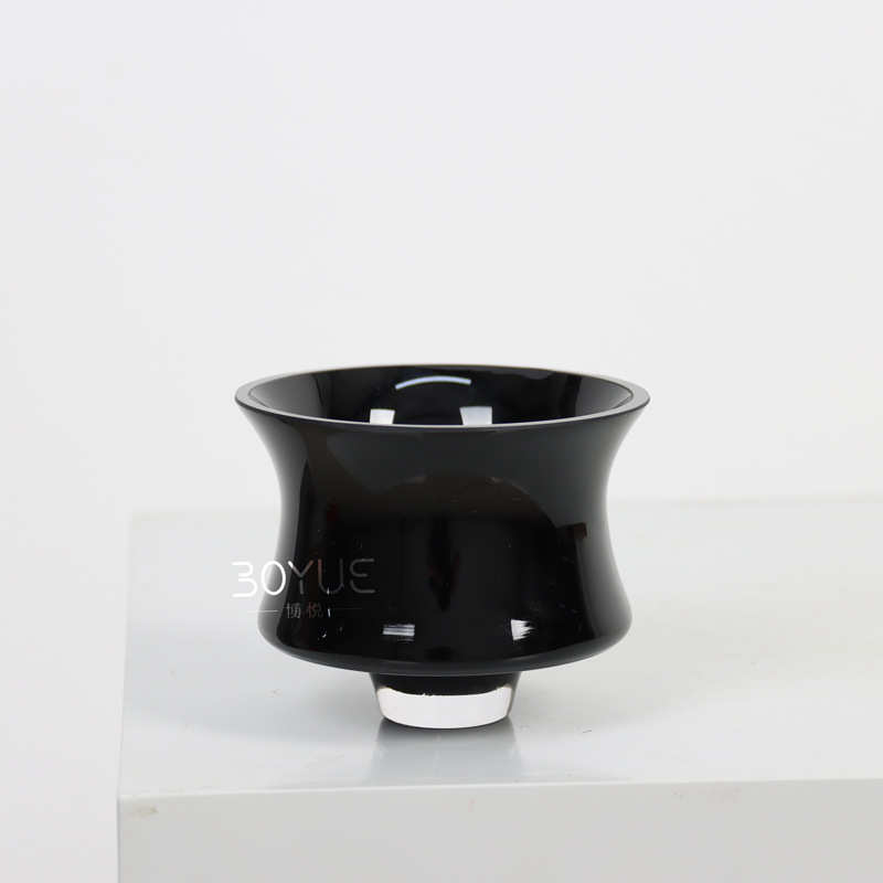 瓶小花插花奢现代客厅黑色感迷你宿琉璃高级器玻璃花玄关轻民摆件