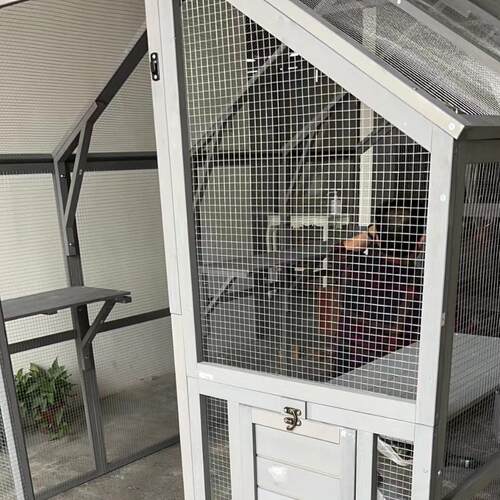 厂家直销多尺寸款时猫笼木质户外木制大型宠物笼跨境电商出口