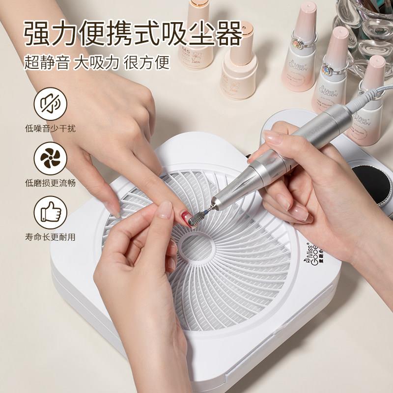 美甲吸尘器静音涡轮无刷大吸力不跑灰过滤网卸甲粉尘机店专用工具