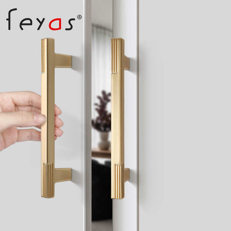 衣柜实心拉手现代简约黑色橱柜门抽屉门把手新创意设计锌合金高档