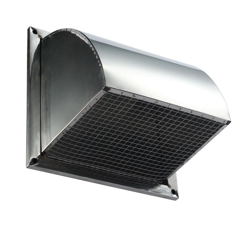 不锈钢外墙防风罩防雨罩厨房排风扇通风口风帽出风口方形排气扇