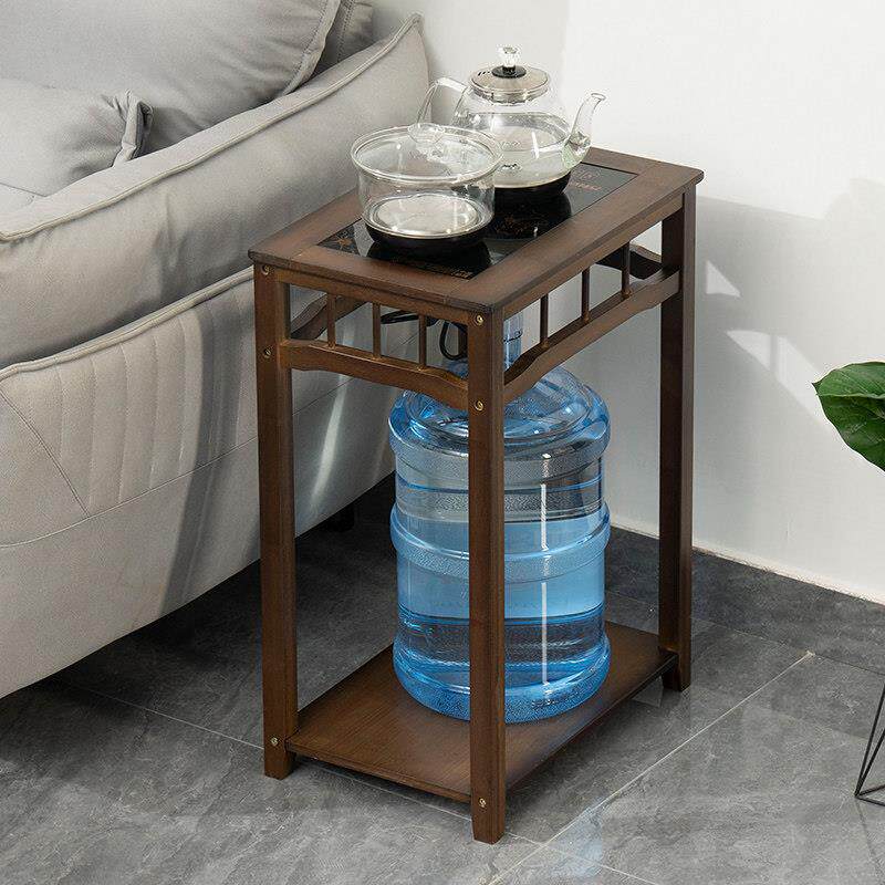 沙发边几茶台茶桌边柜小茶几小桌子实木客厅煮茶烧水架泡茶水柜子