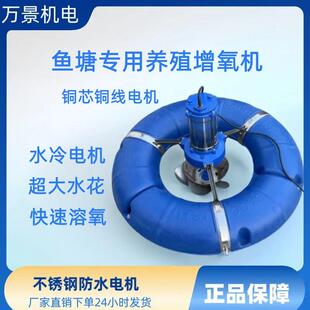 大型鱼塘养殖曝气涌浪机220V380V大功率池塘河道养殖池塘增氧泵