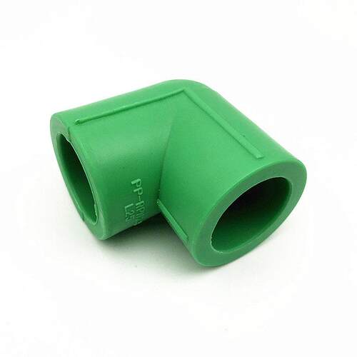 绿色Ppr水管配件连接器4点20Ppr弯头热熔管配件6点管道家用水管