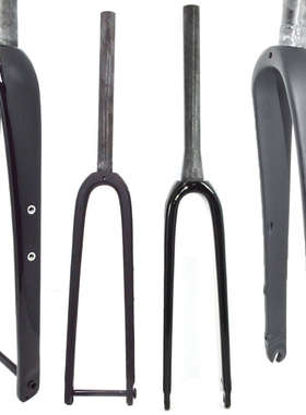 全碳纤维公路自行瓜车砾石Gravel直管锥管快拆筒轴平碟刹前叉700C