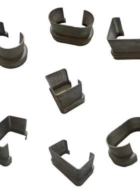 新款锌钢护栏配件C型装饰盖30.60 40*80腰圆管配件椭圆护栏固定件