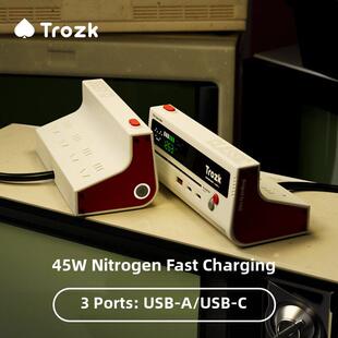 桌摆经典红白插座USB特洛克插排多功能快充器生日送男女朋友礼物