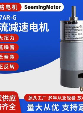SG37AR-G 小型变速马达微型齿轮箱减速电机微型直流减速电机