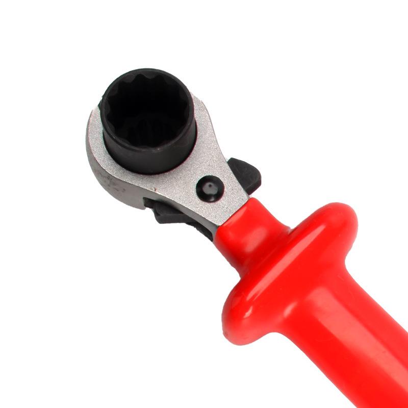 Boher浸o塑型绝双尖尾棘轮缘扳TM-63838手快速省头力梅花双向套筒